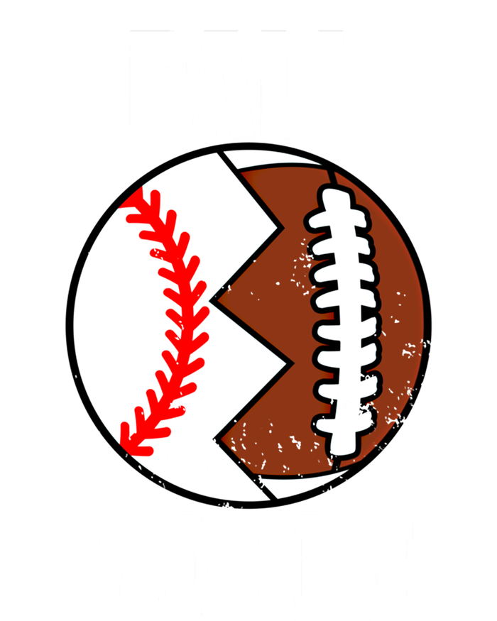 Ball Mom Funny Football Baseball Player Mom Cute Gift Kids Tie-Dye T-Shirt