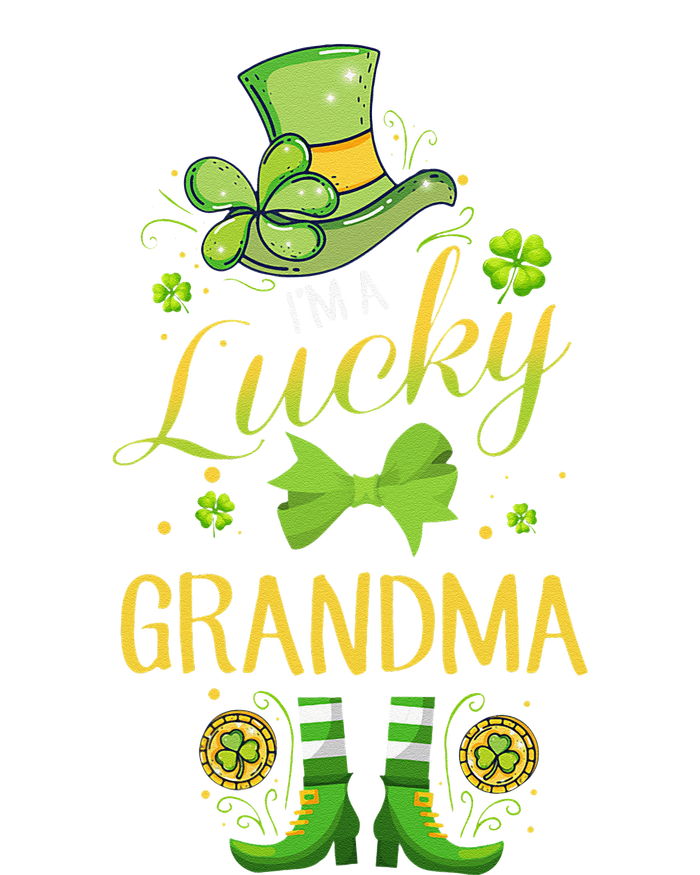 Womens I'm A Lucky Grandma St Patty's Day Gift For Grandmother Ladies Long Sleeve Shirt