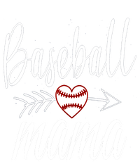 Baseball Mama Heart Mother's Day Mom For Baseball Lovers Gift T-Shirt