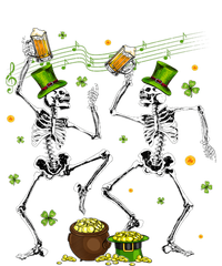 Dancing Skeletons Leprechaun Drinking Beer St Patrick's Day Hooded Wearable Blanket