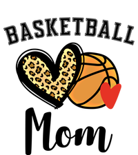 Basketball Mom Leopard Heart Gift T-Shirt