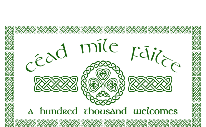 Céad Mile Fáilte A Hundred Thousand Welcomes Irish Cead Mile Failte Tall Long Sleeve T-Shirt