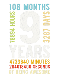 9th Birthday 9 Years Old Vintage Retro 108 Months T-Shirt