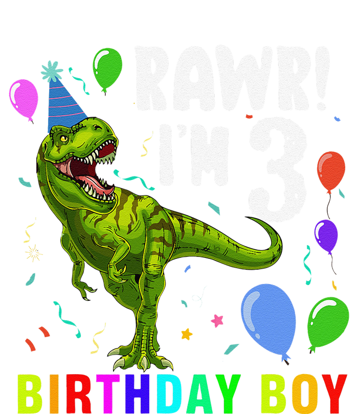 3 Year Old 3rd Birthday T Rex Dinosaur T-Shirt