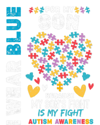 Proud Autistic Dad, I Wear Blue For My Son Autism Awareness T-Shirt