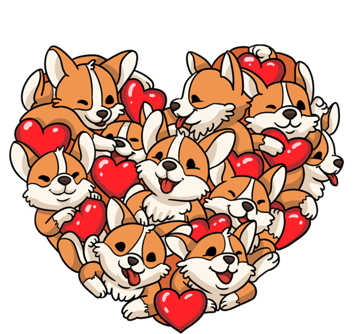 Corgi Heart Dog Lovers Valentine's Day Gift Dog Lover Cool Gift Hoodie