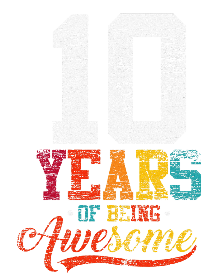 10 Years Of Being Awesome Gifts 10 Years Old 10th Birthday PosiCharge RacerMesh Polo