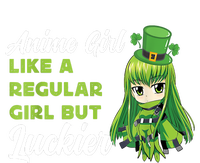 Anime Girl Like A Regular Girl But Luckier St Patrick's Day T-Shirt