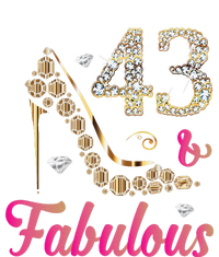 43 And Fabulous Funny 43th Birthday Cute Gift Beautiful Fun Youth Performance Sprint T-Shirt