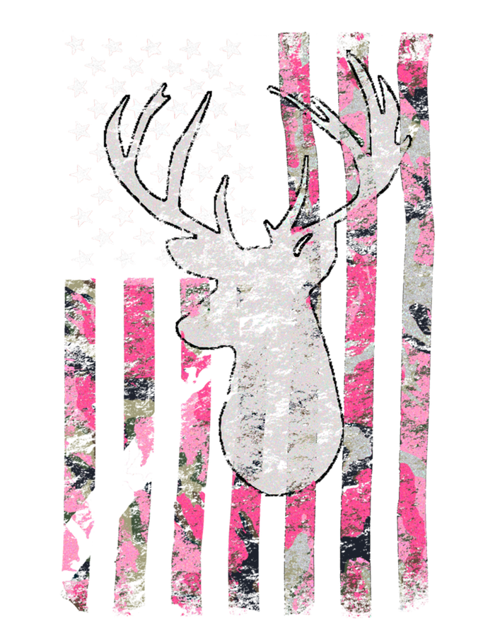 Deer Hunting Pink Camouflage Flag Distressed Gift 16 in Basic Backpack