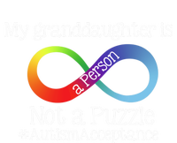 People Not Puzzles Autism Grandma Grandpa Granddaughter High Crown Mesh Back Trucker Hat