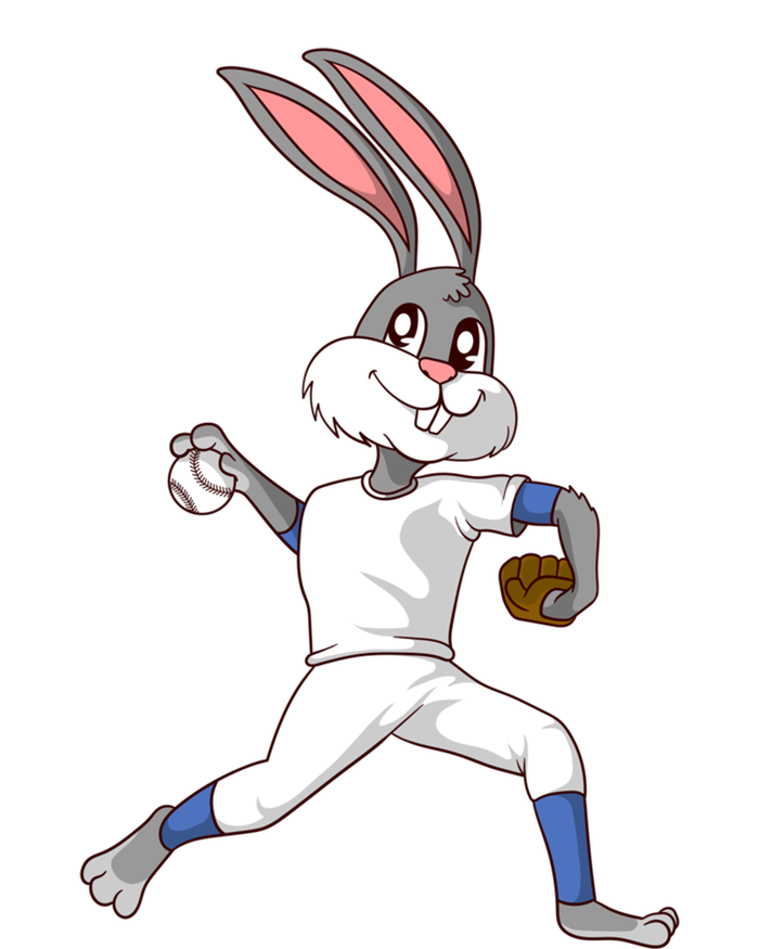 Easter Bunny Baseball Rabbit Pitcher Cute Gift T-Shirt