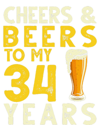 Cheers And Beers To My 34 Years Old Funny 34th Birthday Gift T-Shirt