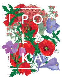 Flowers Of Poland Word Art Cute Gift Polska Polish Pride Gift Valucap Bio-Washed Visor