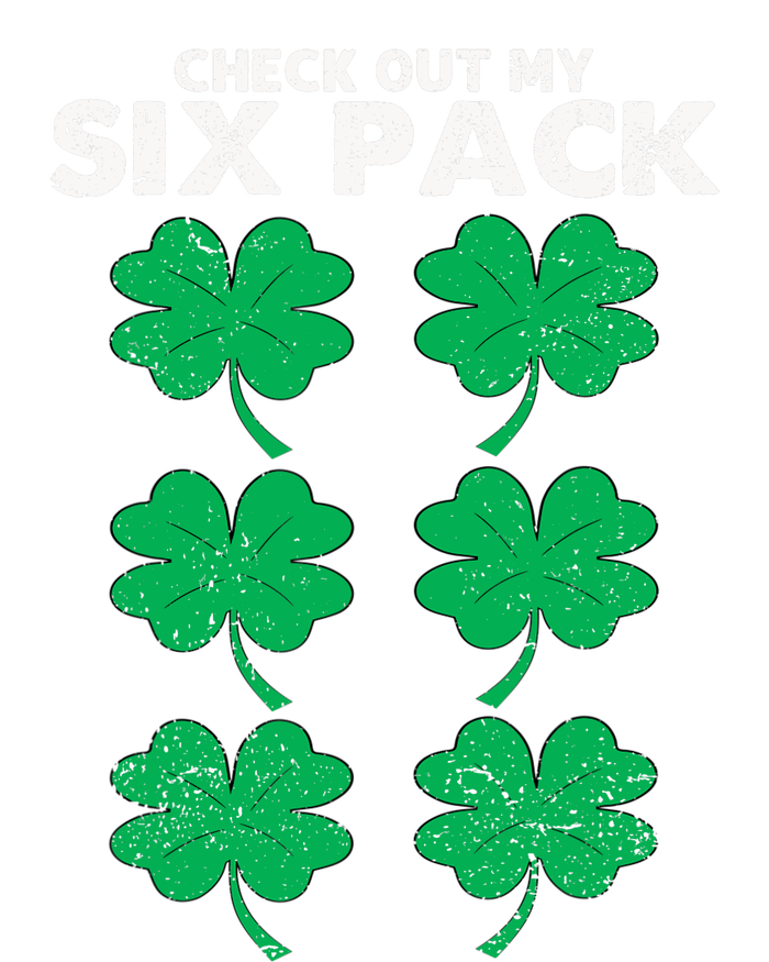 Check Out My Six Pack Shamrock St Patricks Day Funny Workout USA-Made Snowflake Beanie