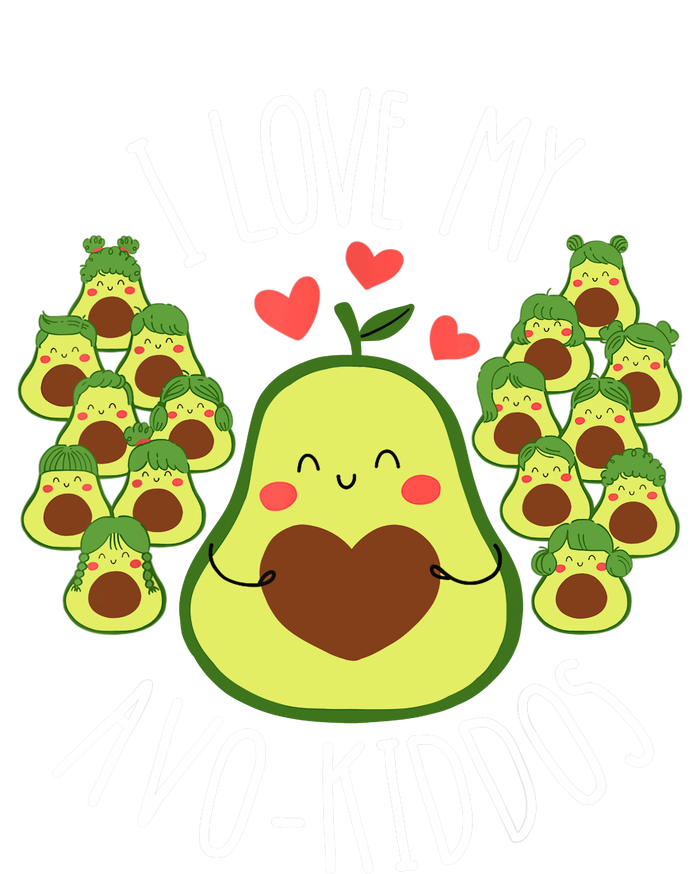 Funny Teacher Avocado Valentine's Day Cute Retro Wo T-Shirt