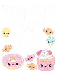 Brother Of The Sweet And Six Candy Theme Birthday Donut Candy Gift Women's Racerback Tank