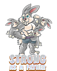 Bunny Dad Strong As A Father Daddy Rabbit Papa Father's Day Great Gift Long Sleeve Shirt