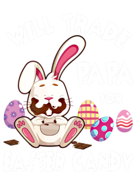 Bunny Eat Chocolate Eggs Will Trade Papa For Easter Candy Funny Gift Softstyle Adult Sport Polo