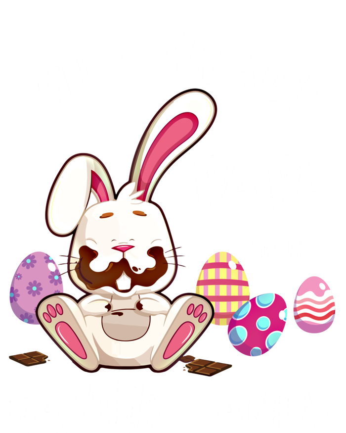 Bunny Eat Chocolate Eggs Will Trade Papa For Easter Candy Funny Gift Softstyle Adult Sport Polo