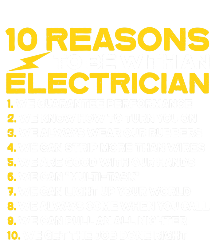 Funny Electrician 10 Reasons To Be With An Electrician Valucap Bio-Washed Visor