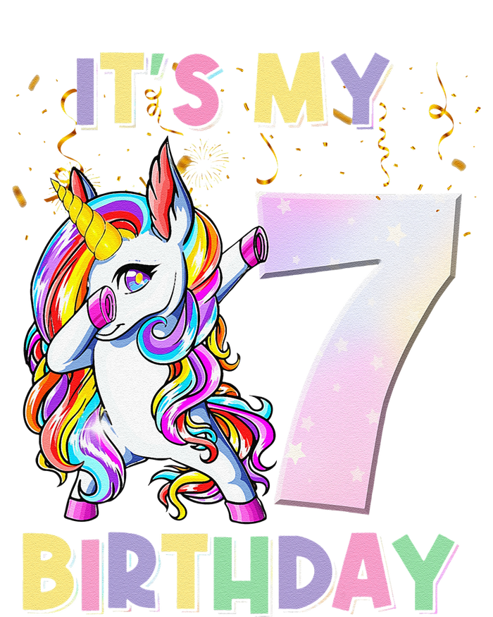 It's My 7th Birthday Unicorn 7 Year Olds Outfit Cute Drawstring Bag