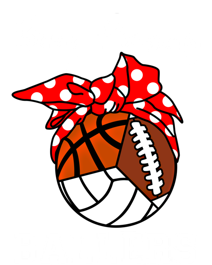 Busy Raising Ballers Volleyball Football Basketball Mom Funny Gift T-Shirt