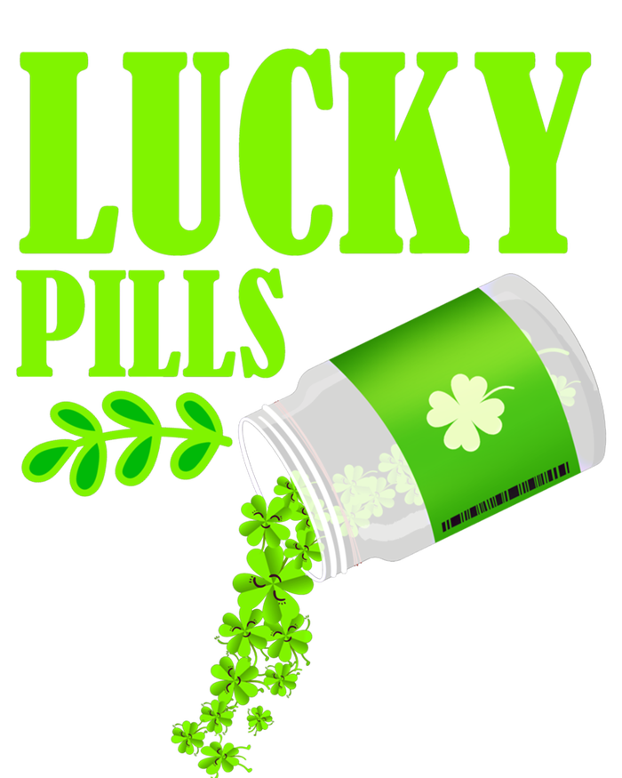 Funny Lucky Pills With Shamrock Clover St Patty's Day Cool Gift Ladies Essential Flowy Tank