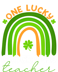 Geography Teacher Rainbow St Patricks Day One Lucky Teacher Gift Kids Sweatshirt