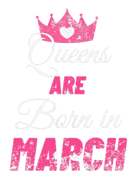 Queens Are Born In March Distressed Birthday Gift T-Shirt