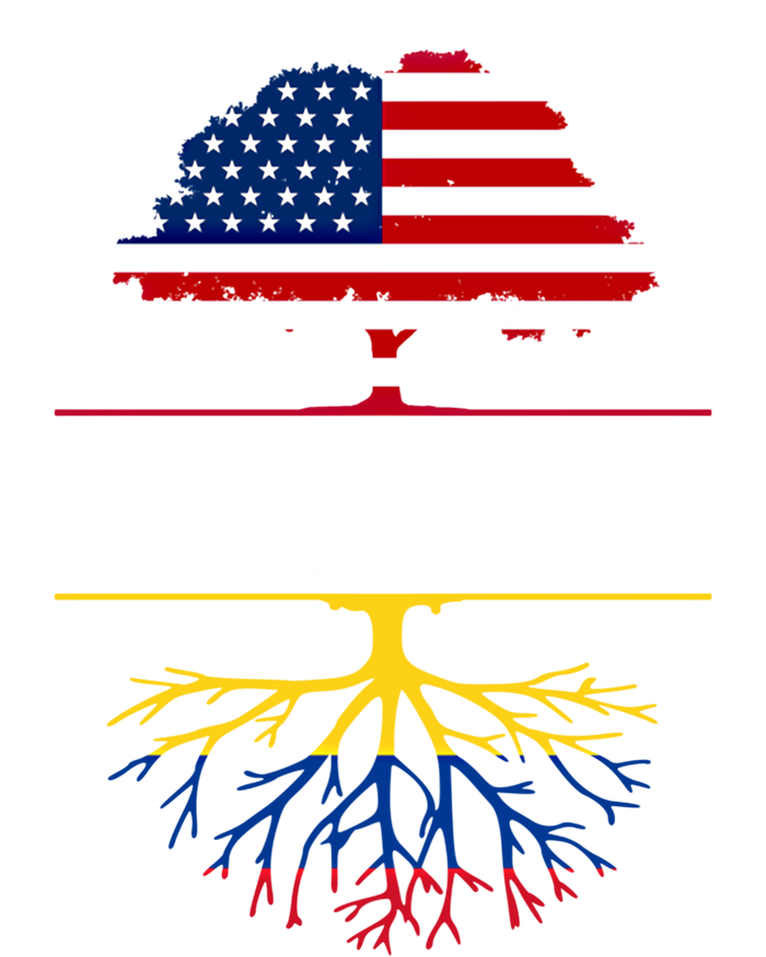 American Grown With Colombian Roots Cute Gift Colombia Gift T-Shirt