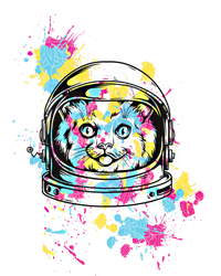 Astronaut Cat Space Kitty Graphic Unisex Adult Gift T-Shirt