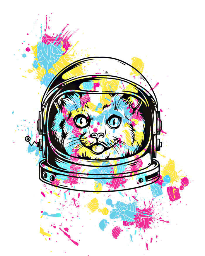 Astronaut Cat Space Kitty Graphic Unisex Adult Gift T-Shirt