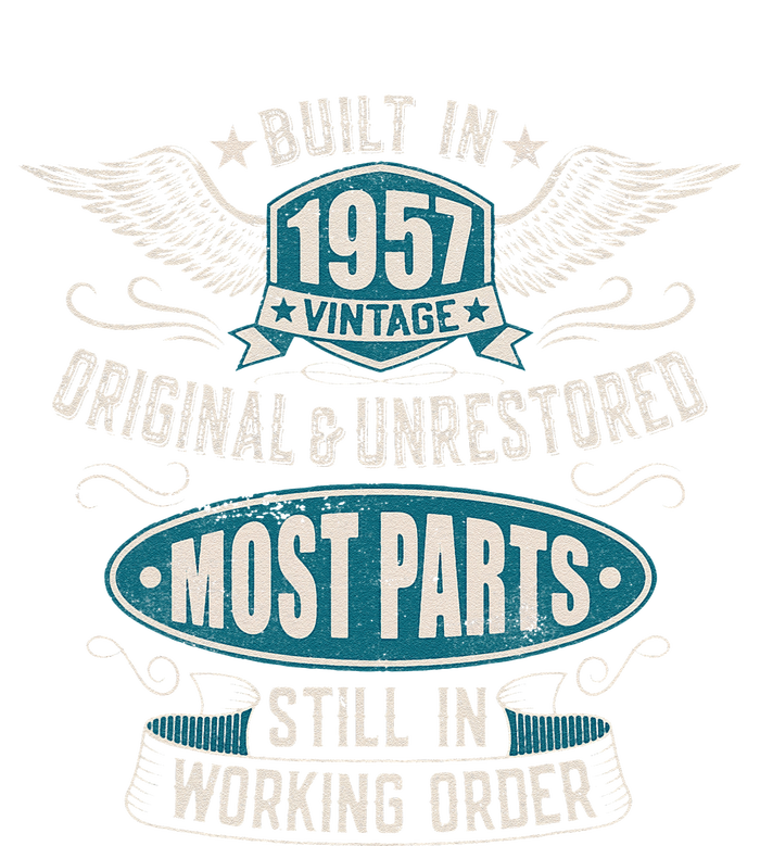 Vintage Birthday Born In 1957 Built In The 50s Women's Pullover Hoodie