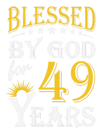 Vintage Blessed By God For 49 Years Happy 49th Birthday T-Shirt