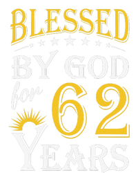 Vintage Blessed By God For 62 Years Happy 62nd Birthday T-Shirt