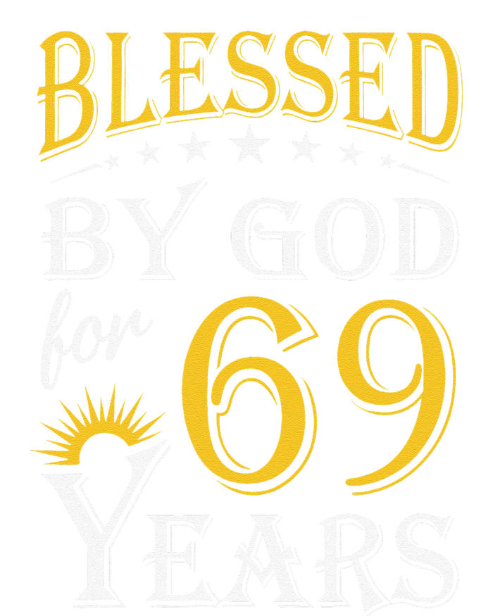 Vintage Blessed By God For 69 Years Happy 69th Birthday Tank Top