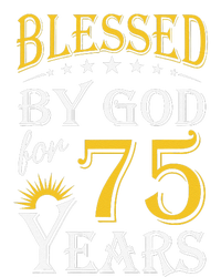 Vintage Blessed By God For 75 Years Happy 75th Birthday Toddler Hoodie