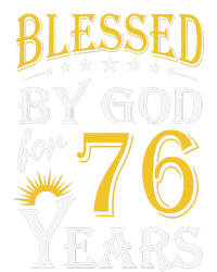 Vintage Blessed By God For 76 Years Happy 76th Birthday Drawstring Bag