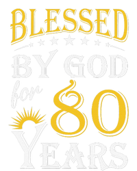 Vintage Blessed By God For 80 Years Happy 80th Birthday Tie-Dye Long Sleeve Shirt