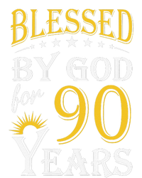 Vintage Blessed By God For 90 Years Happy 90th Birthday T-Shirt