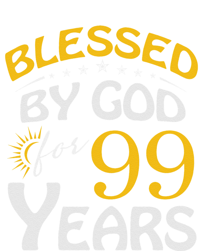 Vintage Blessed By God For 99 Years Old Happy 99th Birthday Insulated Varsity Jacket