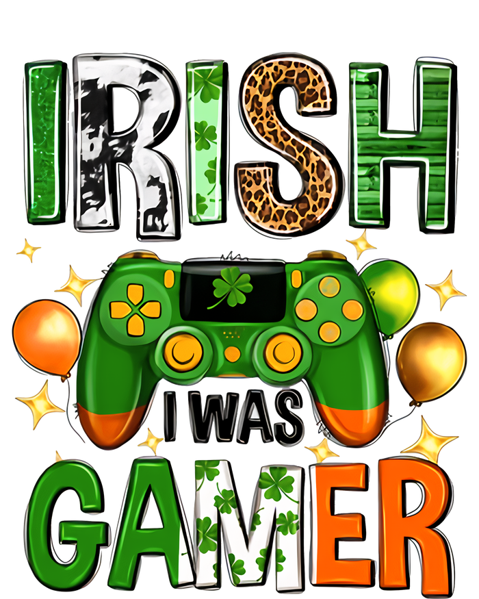 Irish I Was Gamer St Patrick's Day Game Controller Shamrocks T-Shirt