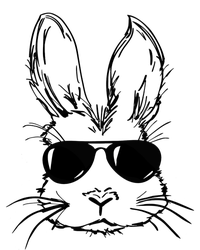 Bunny Face With Sunglasses Easter Day Gift Tall T-Shirt