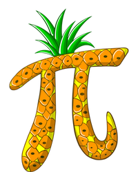 Cool Pi Pineapple Day Funny Mathematics Professor Fruit Gift T-Shirt