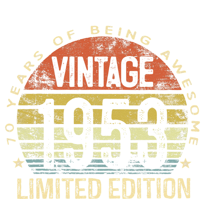 Vintage 1953 Limited Edition 70 Year Old Gifts 70th Birthday Cooling Performance Crew T-Shirt