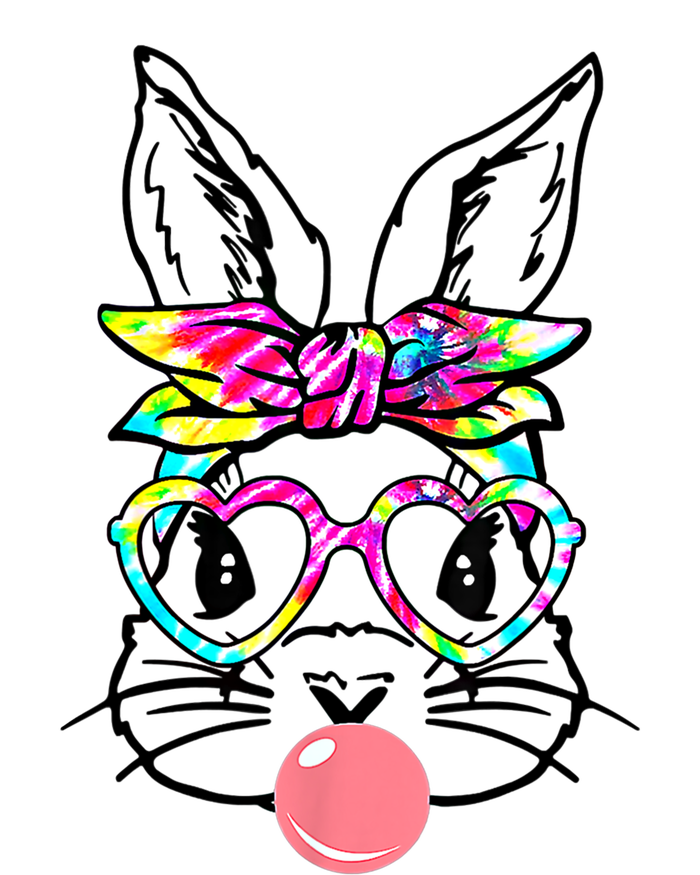 Cute Bunny With Bandana Heart Glasses Bubblegum Easter Day Gift 16 in Basic Backpack