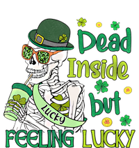 Dead Inside But Feeling Lucky Funny Skeleton St Patricks Day Gift Kids Tie-Dye T-Shirt