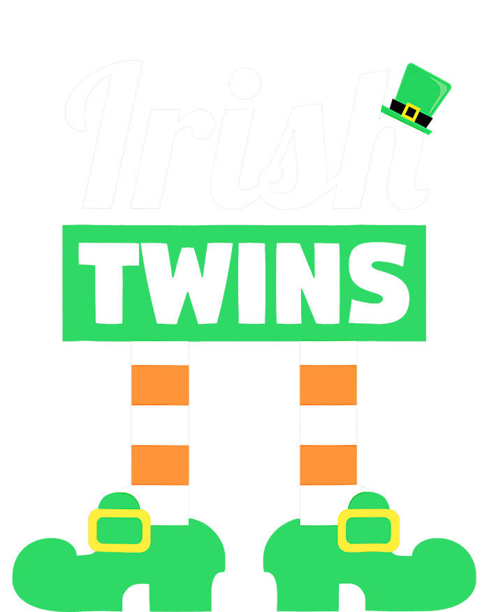 Irish Twins Tee Funny Matching St Patricks Day Twins Women's Long Sleeve Flannel Pajama Set 