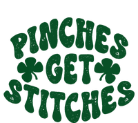 Pinches Get Stitches Funny St Patrick's Day Ladies Long Sleeve Shirt